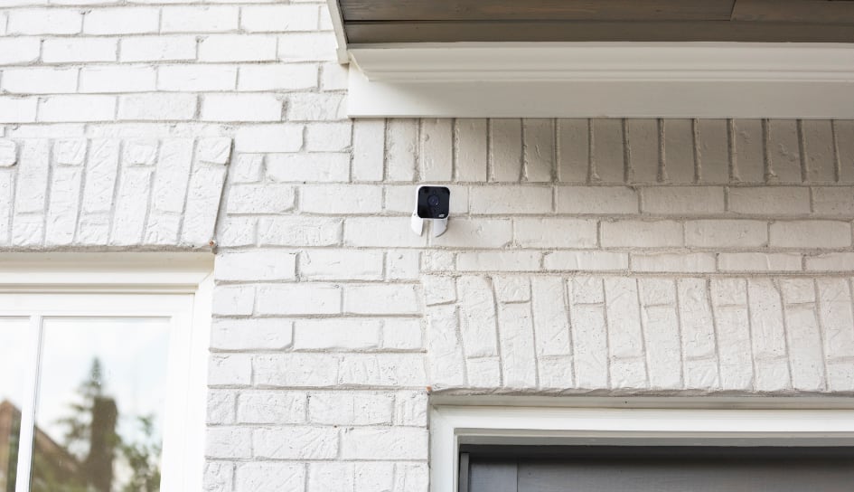 ADT outdoor camera on a Madison home